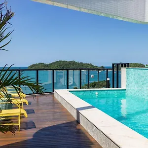  Apartamento Aion 302 - Lindo Com Vista O Mar, A 60m Da De Bombinhas, Com Piscina E Academia No Rooftop.